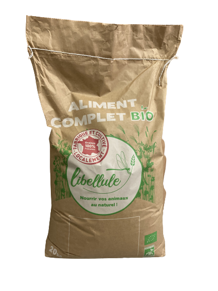 Sac de 20 kg aliment bio Libellule